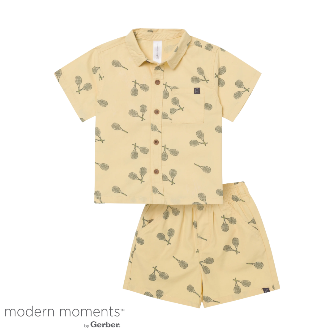 Conjunto Amarillo de Tennis