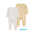 Set de 2 Pijamas Amarillo Floral