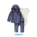 Conjunto Azul Marino Afelpado con Body