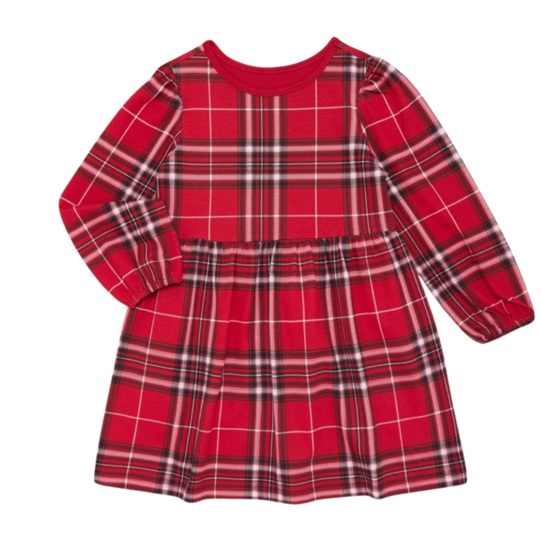 Vestido de Cuadros Navideños