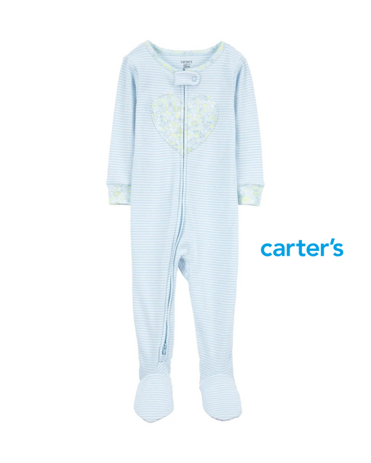 Pijama Azul de Corazón