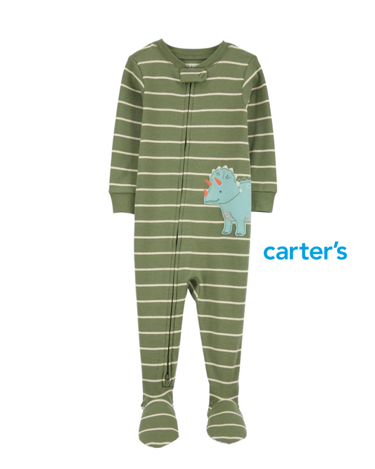 Pijama Verde de Dinosaurio