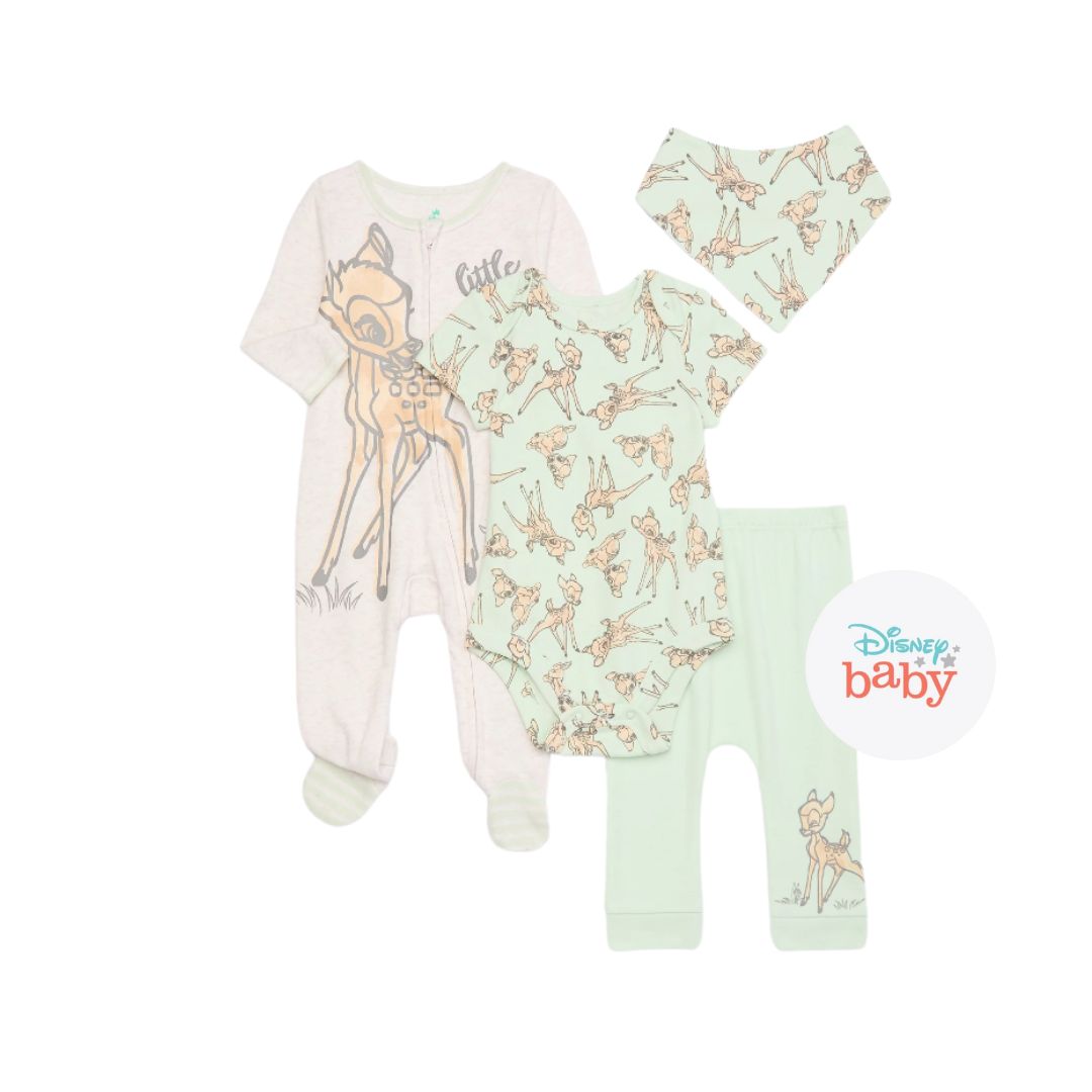 Set 4 Piezas Verde de Bambi