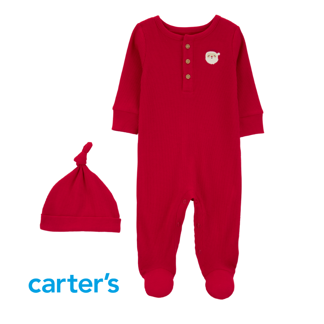 Pijama Roja de Santa con Gorrito