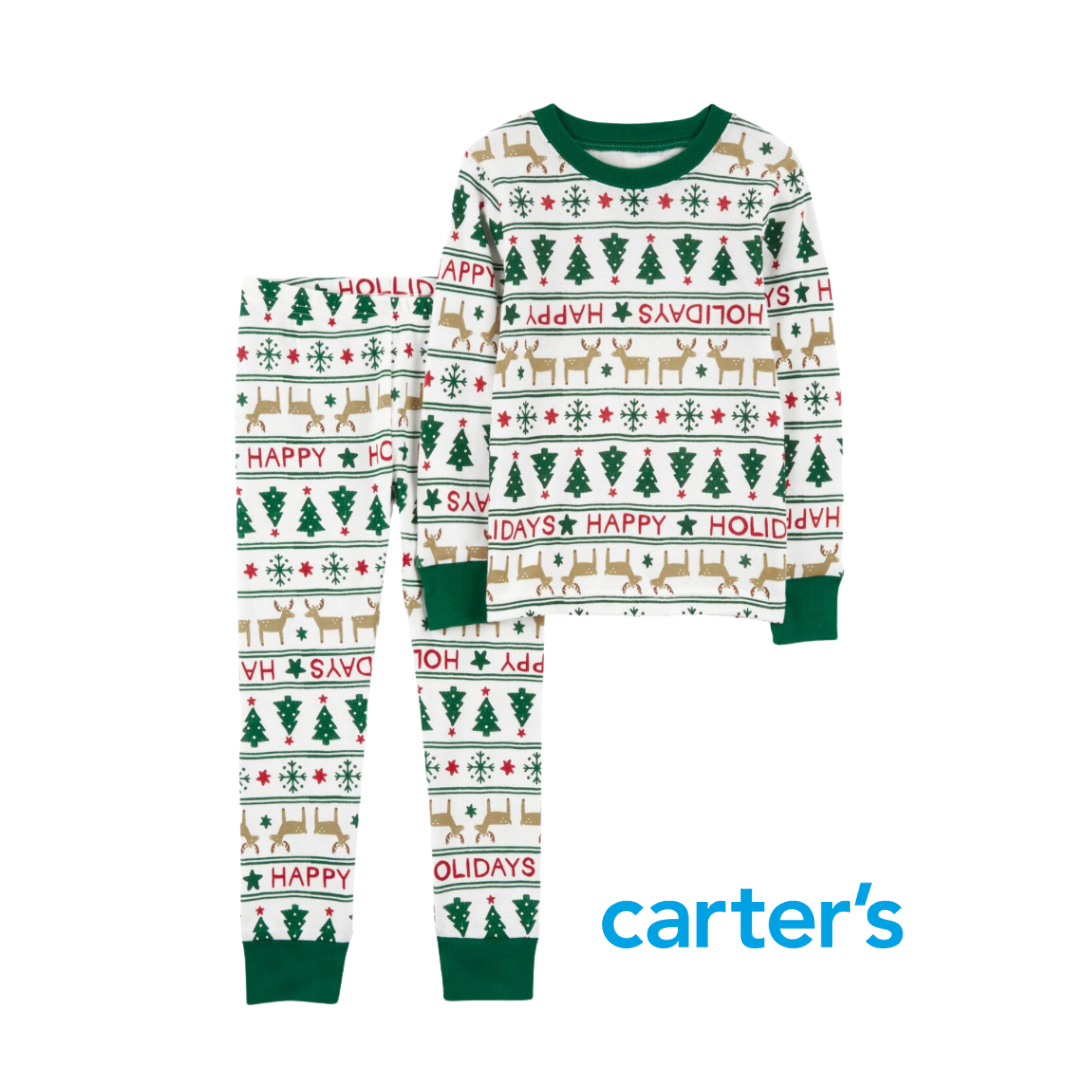 Pijama de Dos Piezas "Happy Holdays"