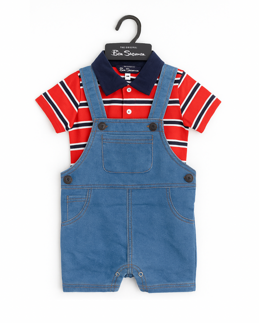 Braga de Jean con Chemise Roja de Rayas