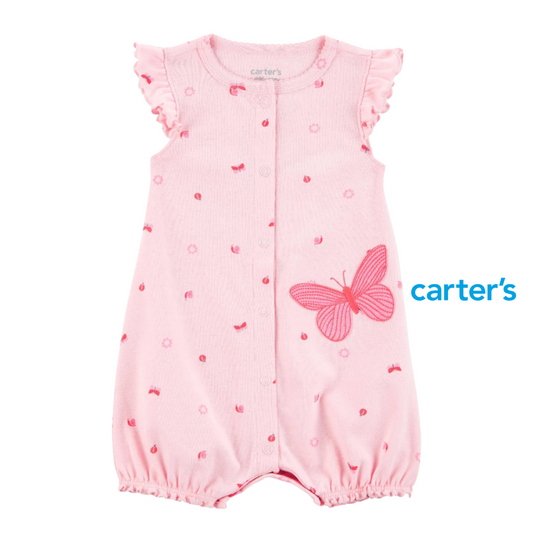 Romper Rosado de Mariposas