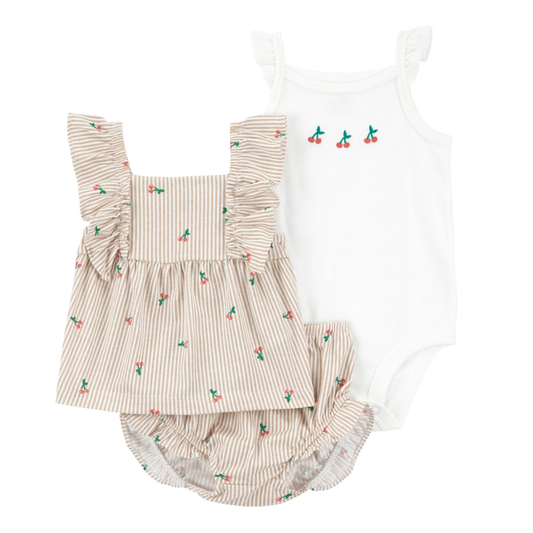 Conjunto de 3 Piezas de Cereza