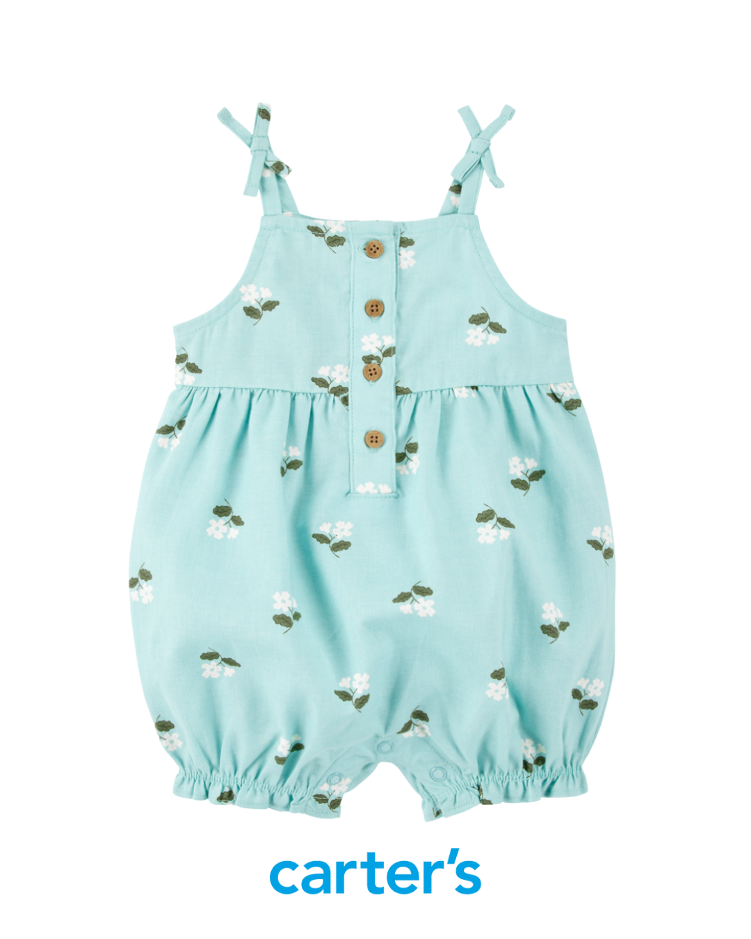 Romper Verde Azulado Floral