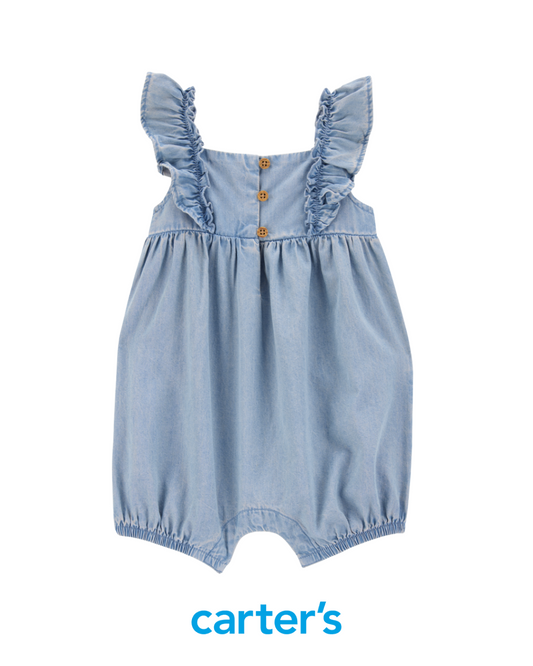 Romper Chambray con Rufles