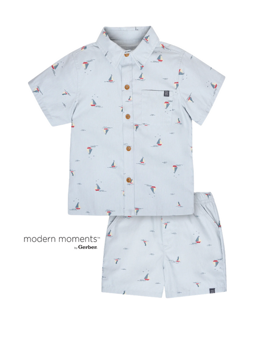 Camisa de Vestir con Short de Veleros