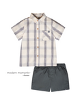 Camisa de Vestir de Rayas y Short*