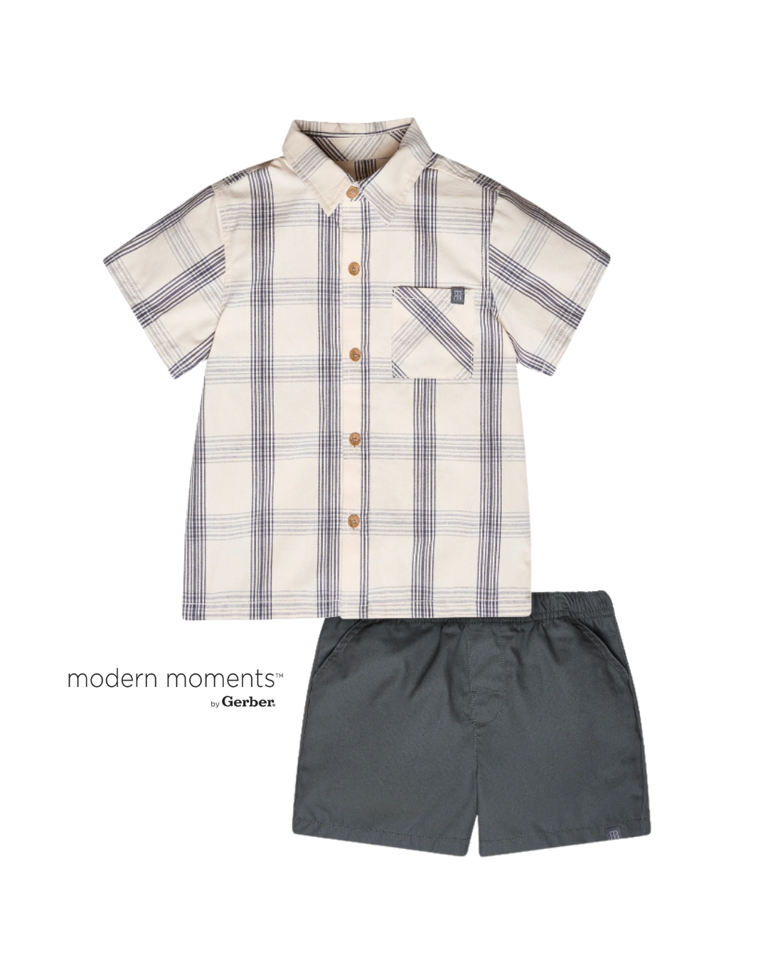 Camisa de Vestir de Rayas y Short
