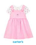 Jumper Rosado con Franela de Fresas*