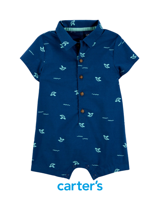 Romper Azul Marino de Tortugas