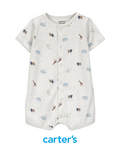 Romper Gris de Animales Safari*