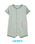 Romper Verde De Rayas Con Koala
