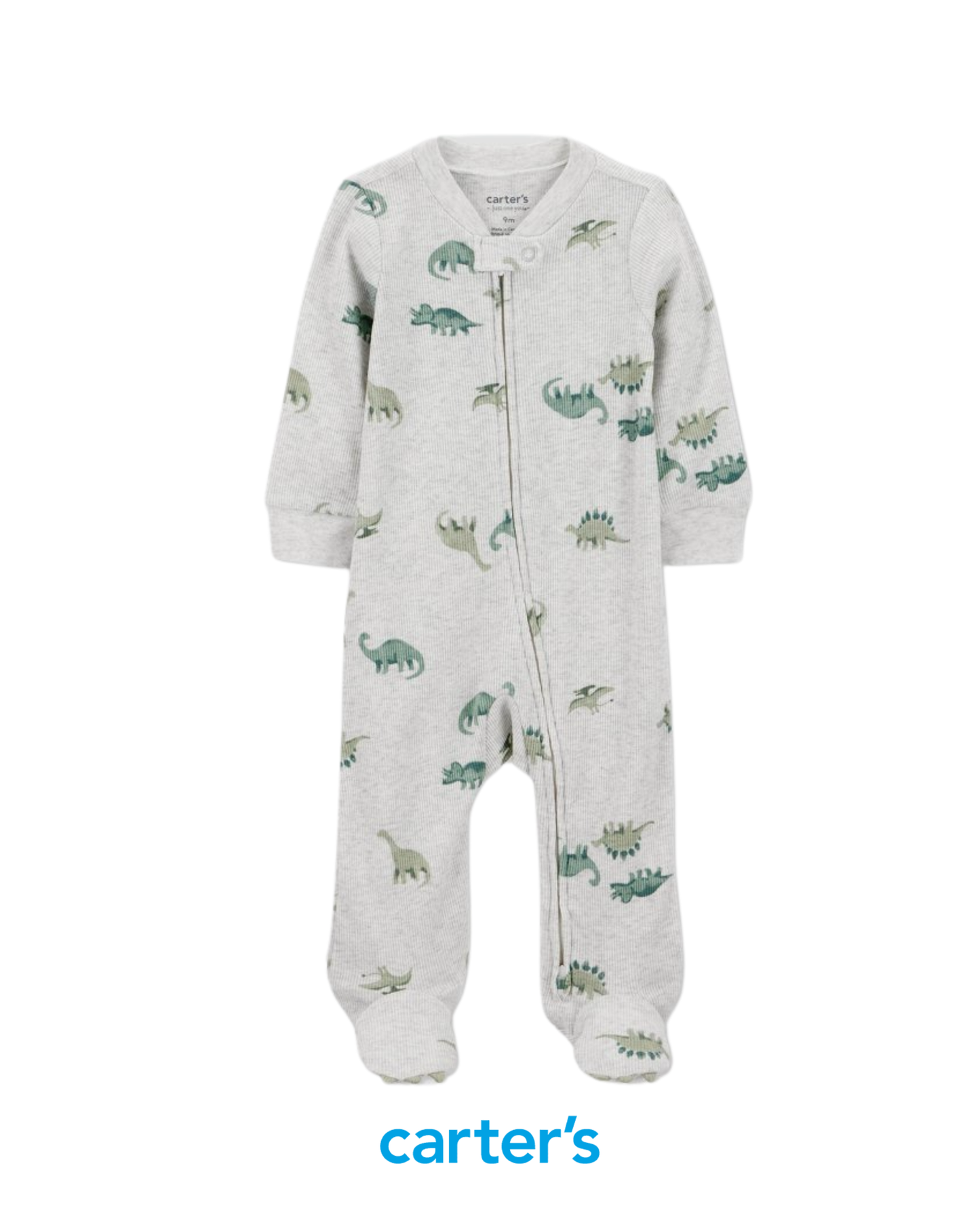 Pijama Gris de Dinosaurios