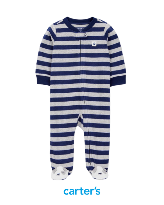 Pijama de Rayas Azules/Gris "Dog"