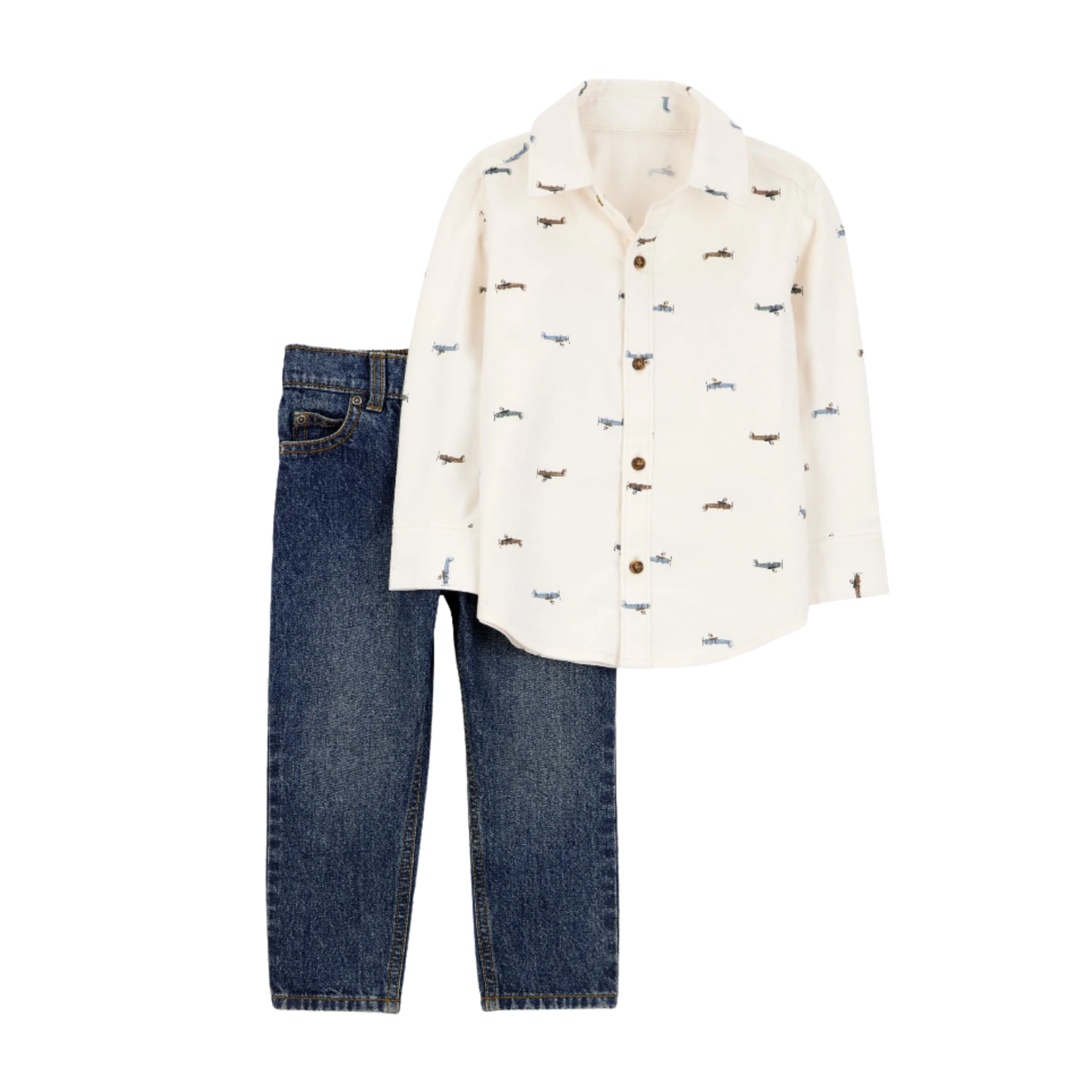 Camisa Blanca con Jean