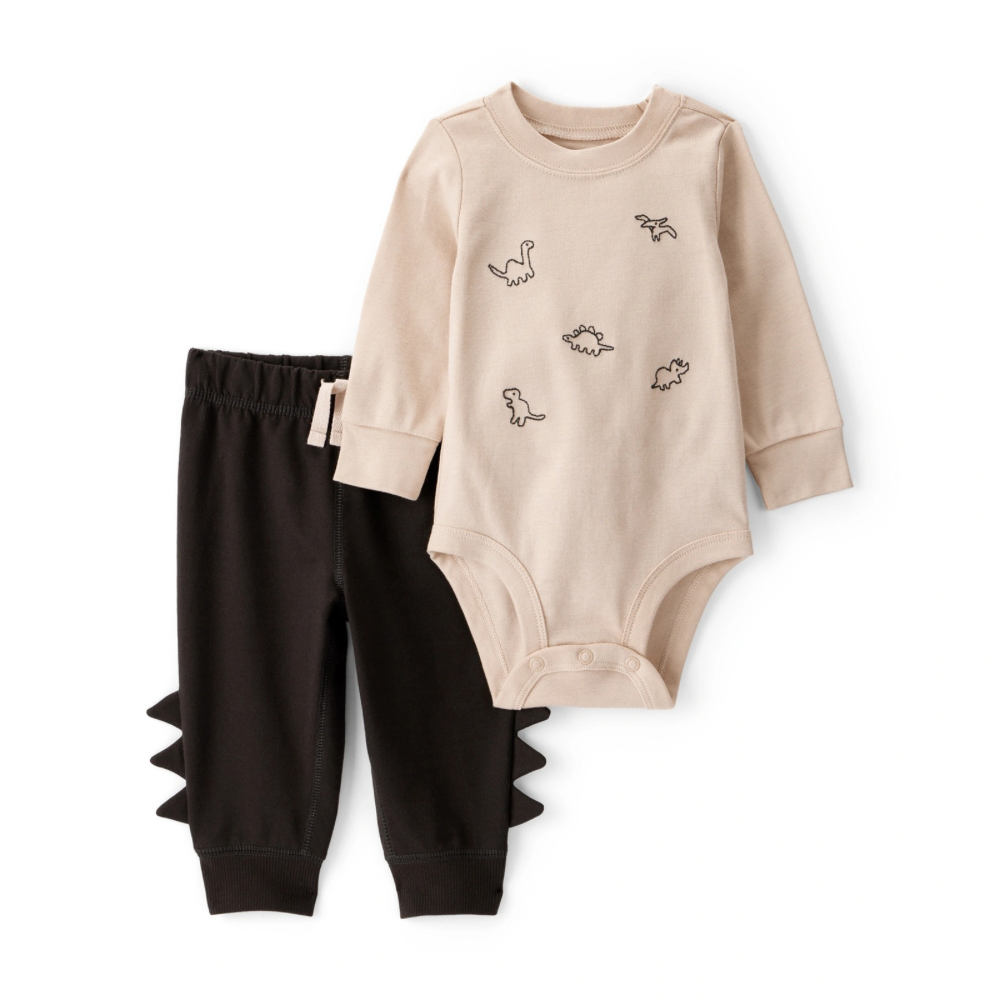 Conjunto de Beige/Marrón de Dinosaurios