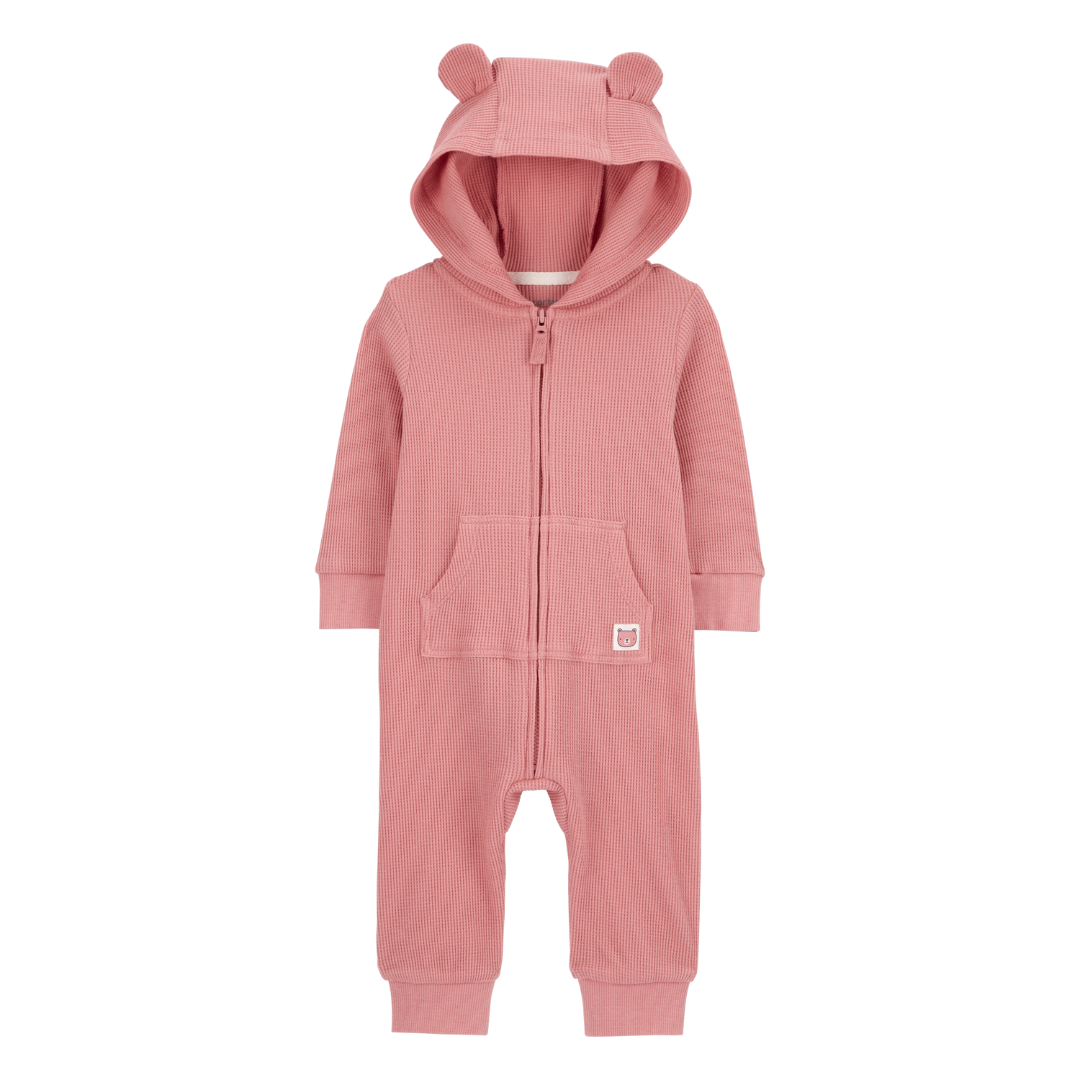 Jumpsuit Rosado con Capucha