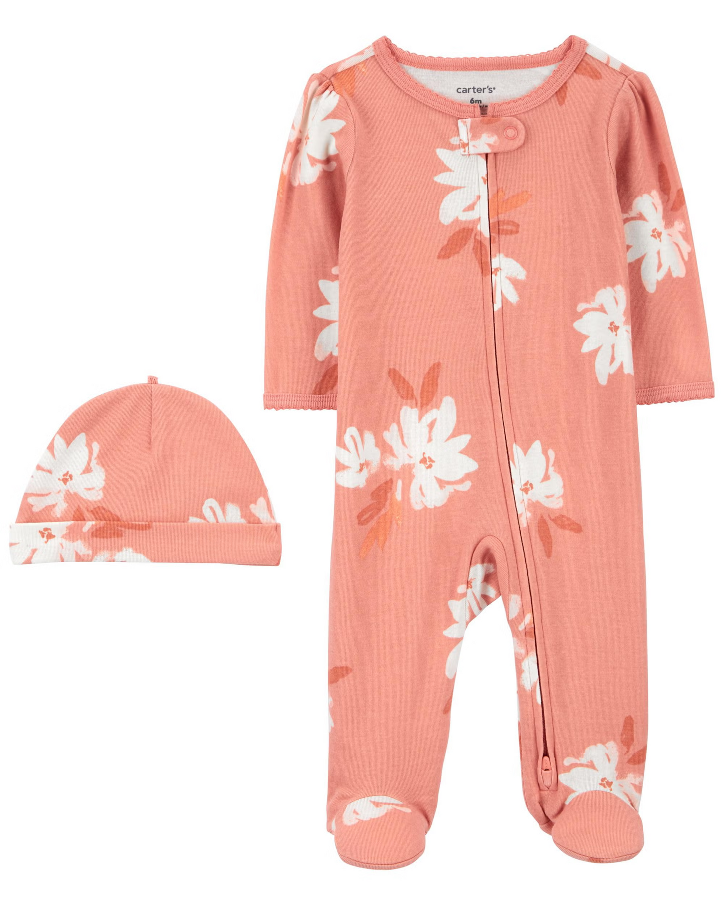 Pijama Floral con Gorrito