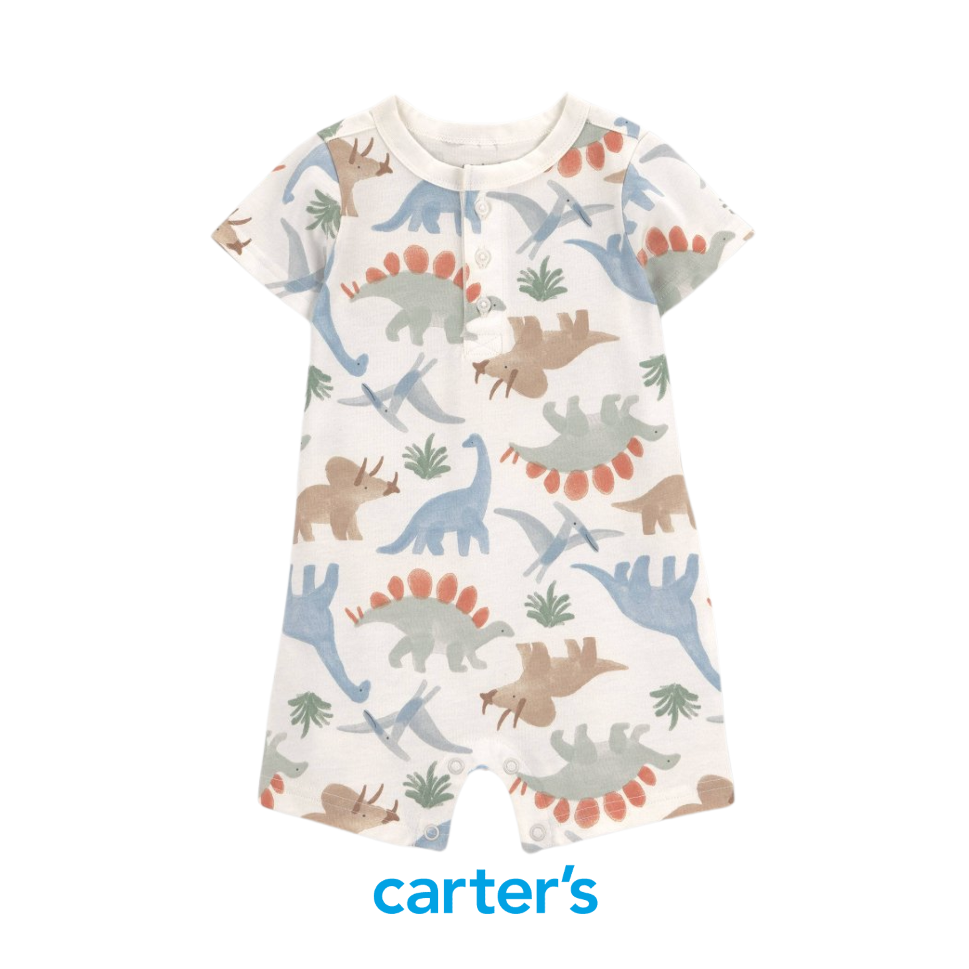 Romper Blanco de Dinosaurios