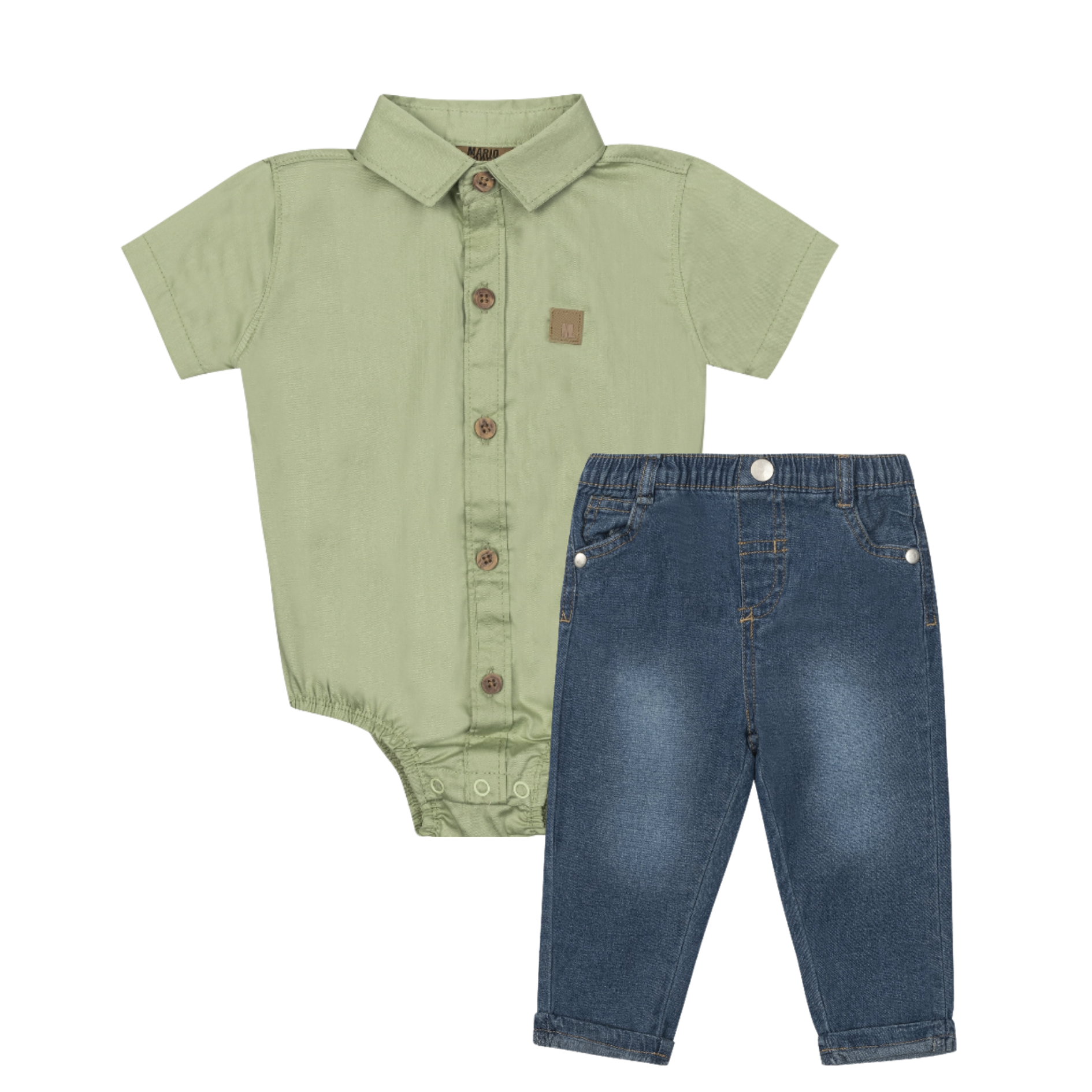 Camisa Verde con Jean