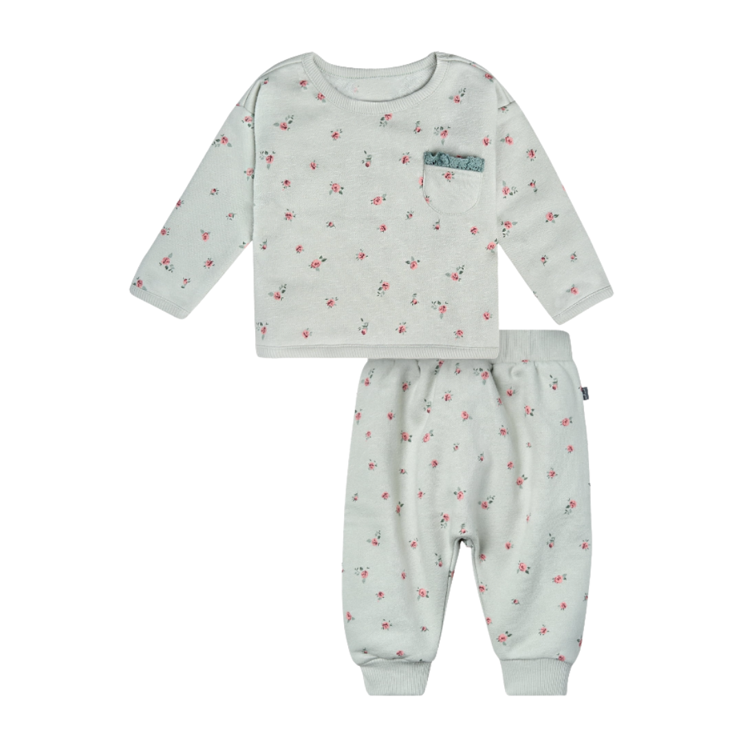 Conjunto Verde Claro Floral
