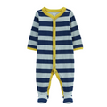 Pijama de Rayas Azul Claro y Marino