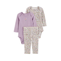 Set de 3 Piezas Floral Dos Bodys y Un Leggins