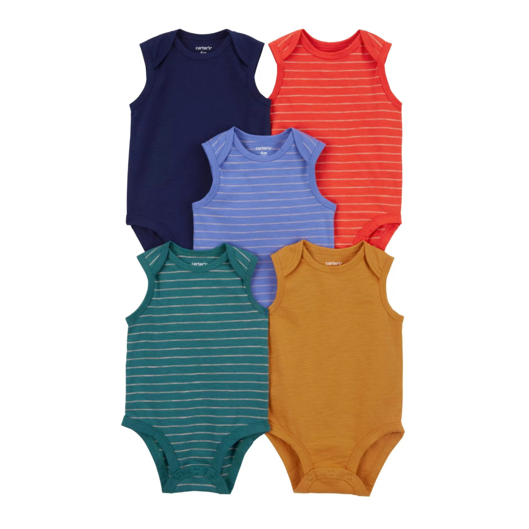 Set de 5 Bodis Tipo Camiseta