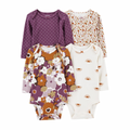 Set de 4 Bodis Morado Floral*