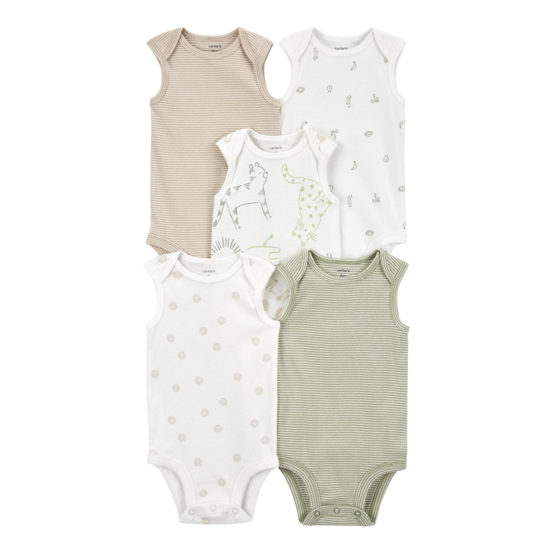 Set de 5 Bodis Tipo Franelilla