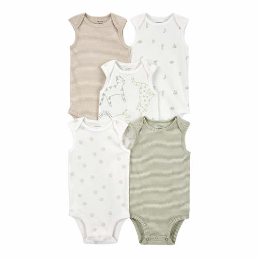 Set de 5 Bodis Tipo Franelilla