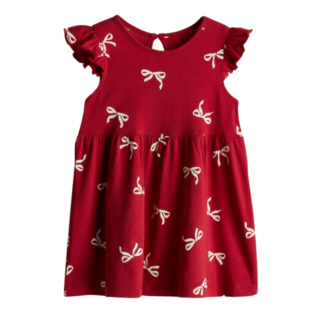 Vestido Rojo de Lazos