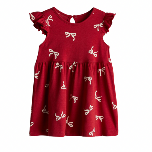 Vestido Rojo de Lazos