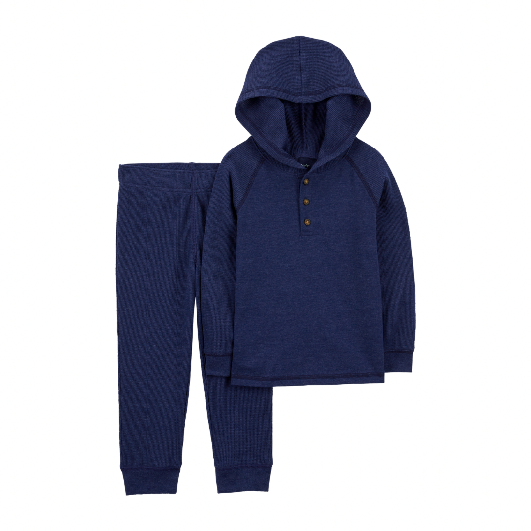 Conjunto Azul Marino con Capucha