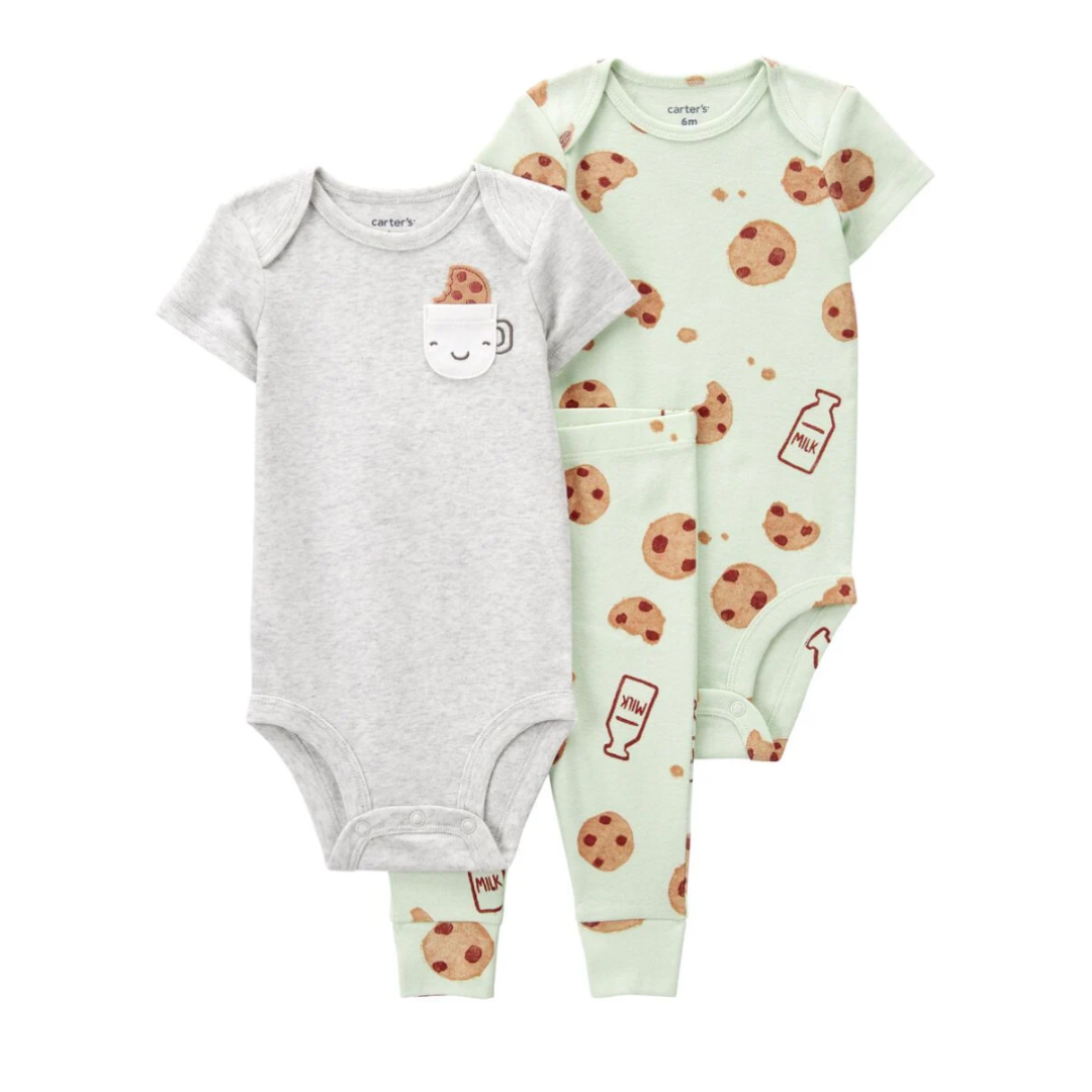 Set de 3 Piezas de Galleta Unisex