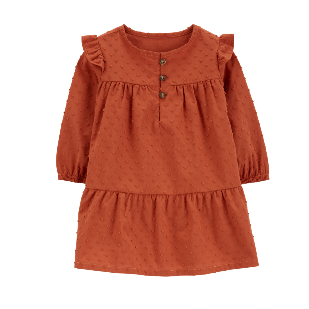 Vestido Texturizado con Cubre Pañal