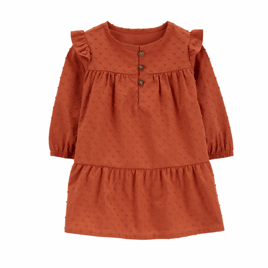Vestido Texturizado con Cubre Pañal