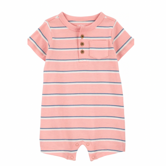 Romper Rosado de Rayas (Niño)