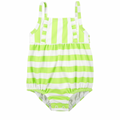 Traje de Baño Verde de Rayas*