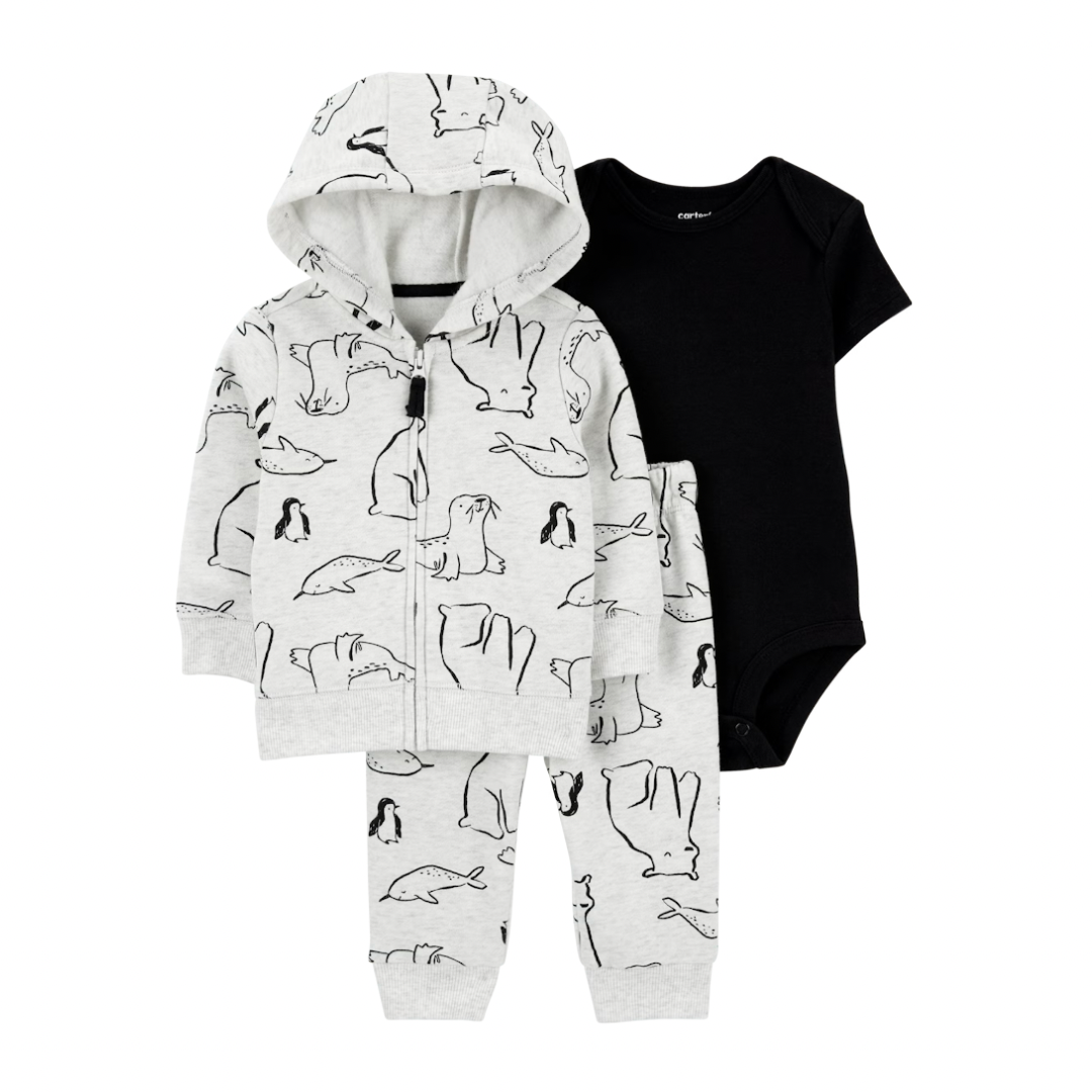 Conjunto de 3 Piezas de Animales Árticos