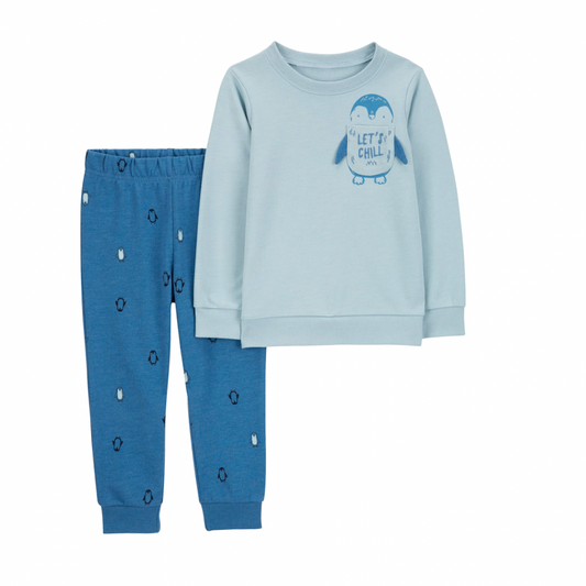 Conjunto de Sweater y Jogger de Pingüino