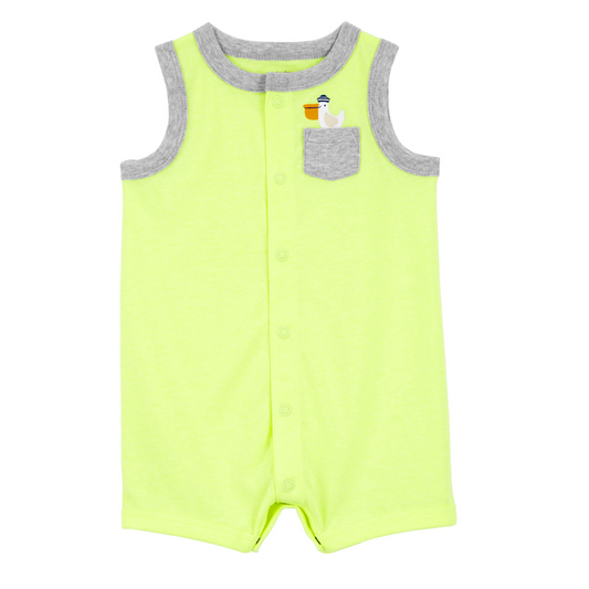 Romper Amarillo Fluorescente de Pelicano