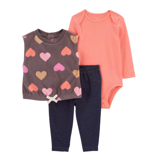 Conjunto con Body, Chaleco y Leggins