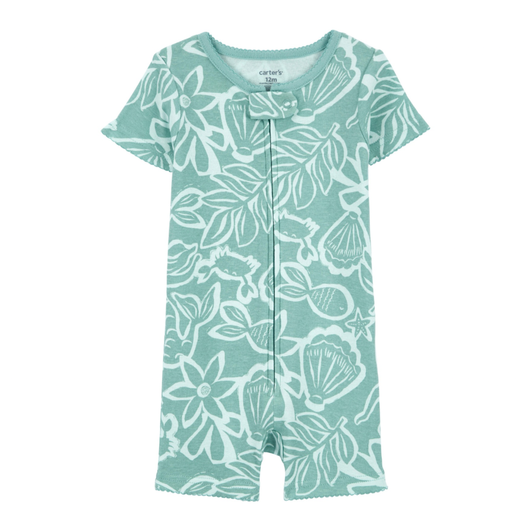 Romper Aguamarina Marino/Floral*