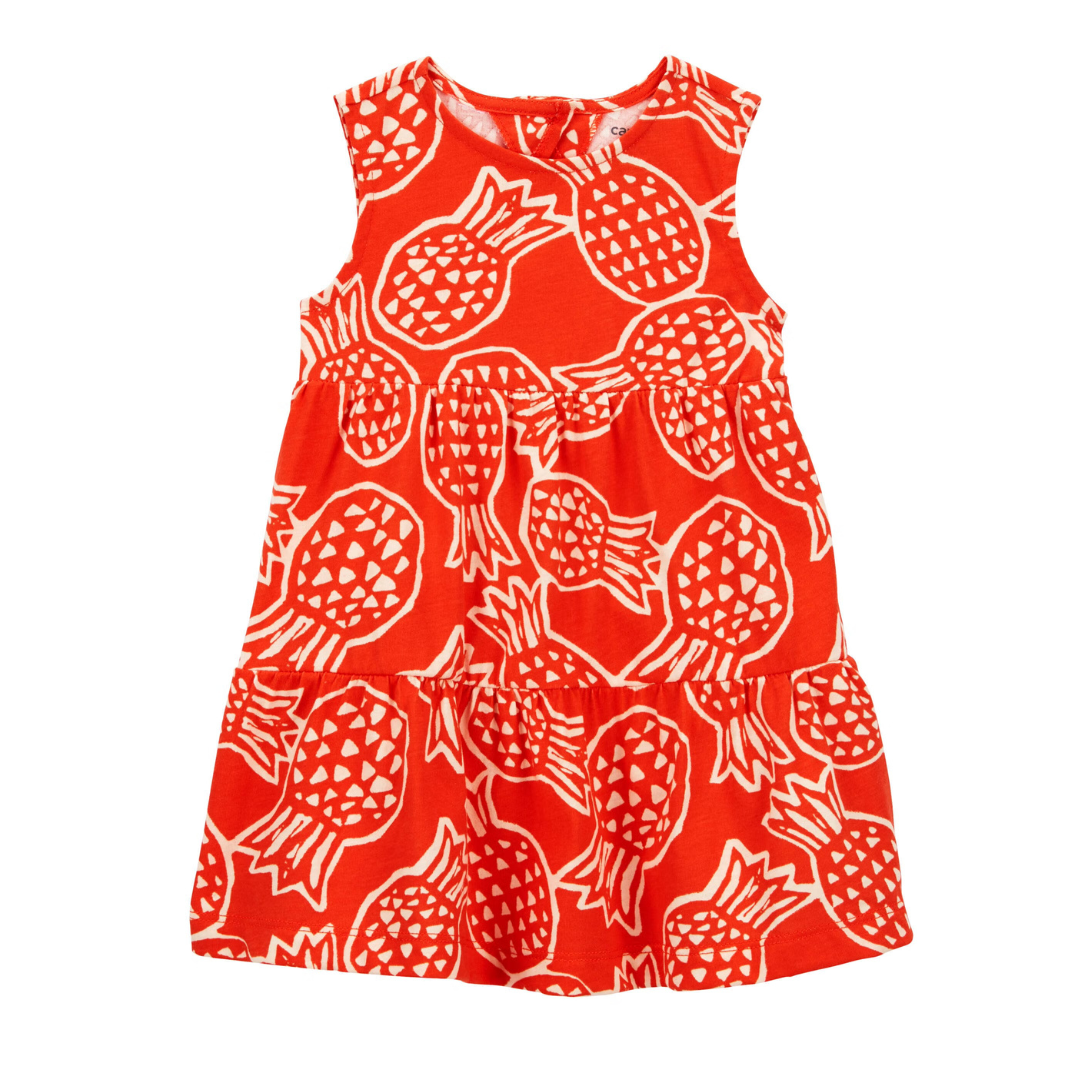 Vestido Naranja de Piña con Cubre Pañal